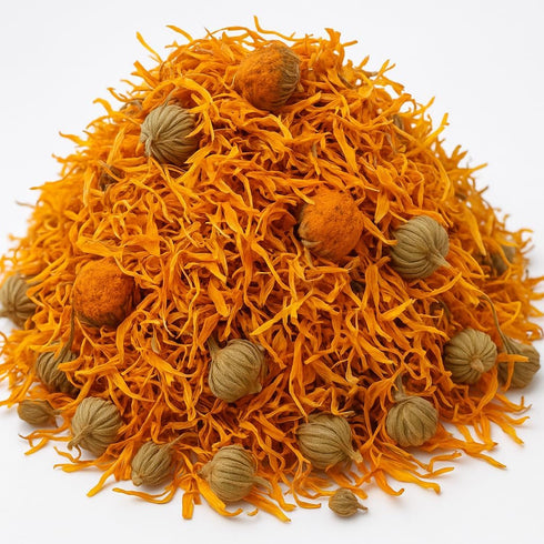 Organic Bio Herbs Premium Dried Marigold Flowers, Natural Herbal Tea & Culinary Use, 2 Oz