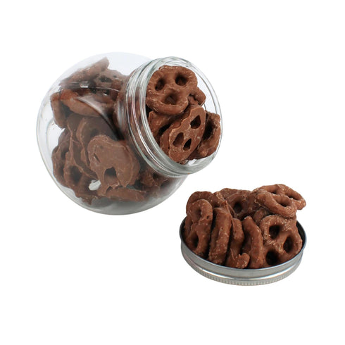 (3 Milk Chocolate Covered Pretzels - Sweet, Decadent, Dipped Milk Chocolate Pretzels - Bagged Bulk Sweet and Salty