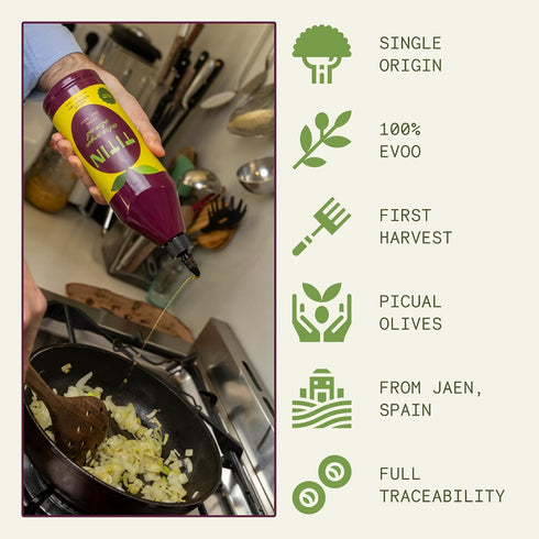 2025 TITIN Extra Virgin Olive Oil for Everyday Cooking, High Polyphenol, First Harvest Cold-Pressed Single Origin