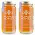 Bee Harmony American Raw Wildflower Honey, 12 OZ (Pack of 2 Jars)