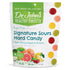 100 Count, 1 LB Dr. John's Healthy Sweets Signature Sour Flavors Hard Candy with Zero Sugar, Dye-Free, Plant Based
