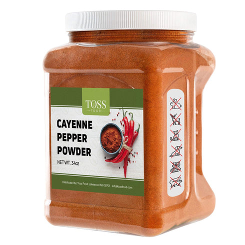 Cayenne Pepper Powder Bulk, 40,000 Heat Units, 34 Oz, Red Pepper Spice for Home and Commercial Cooking