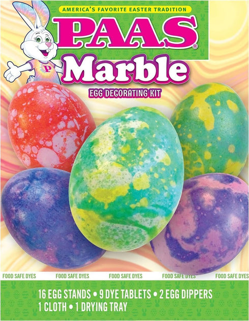 Set: PAAS Egg Decorating Kit Super Deluxe and Marble - America's Favorite Easter Tradition