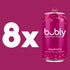 12 Oz (Pack 8) bubly Sparkling Water, Raspberry, Zero Sugar & Zero Calories, Fl Cans