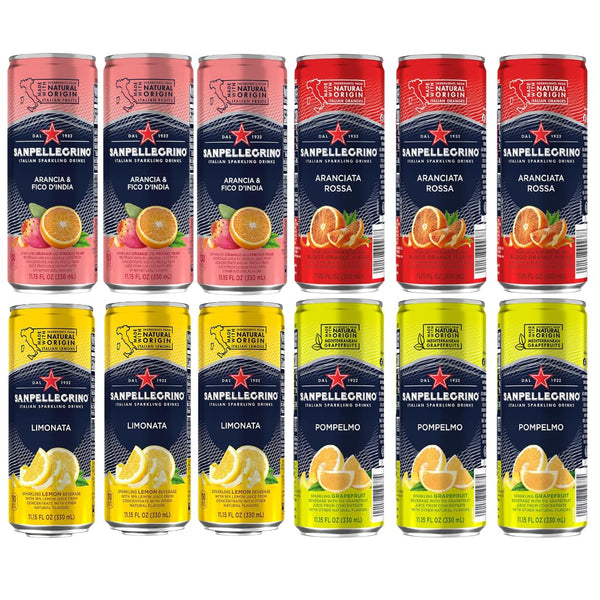 San Pellegrino Sparkling Fruit Beverages Variety Pack - 11.15 Fl Oz Cans