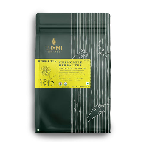 Luxmi Estates Chamomile Herbal Tea 100g Loose Leaf Tea | Herbal Tea
