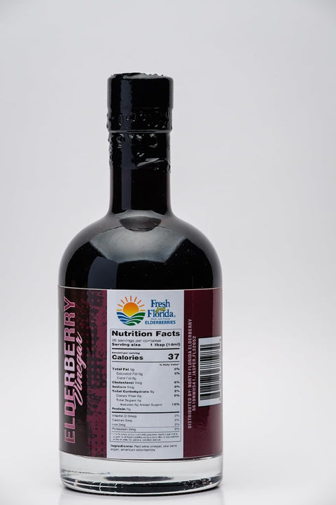 North Florida Elderberry Elderberry Balsamic Vinegar - Elderberry Flavor - Premium Culinary Vinegar for Salads
