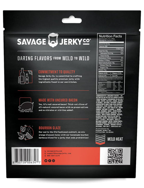 2-Pack Uncured Bacon Jerky - Maple Cayenne & Bourbon Glaze