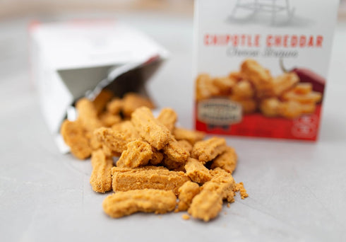4.5 oz (4 Pack) Mama Geraldine's Chipotle Cheese Straws - Box - Spicy & Savory Baked Cheese Snacks