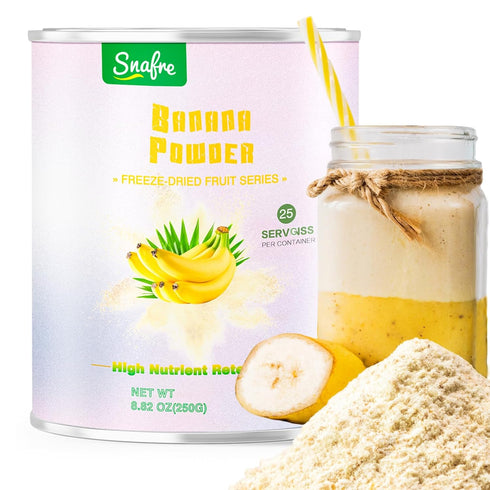 Banana Powder, 8.82OZ Freeze Dried Banana Powder, Freeze Dried Fruit, No Added