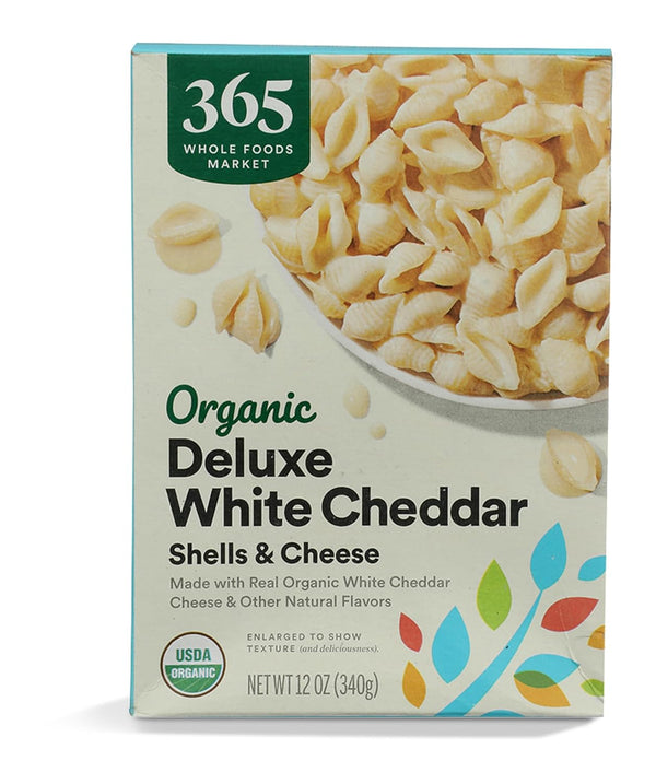 365 by Whole Foods Market, Organic White Cheddar Shells and Cheese Deluxe,
