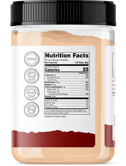 (1LB) Nutricost Organic Date Sugar - USDA Organic, Vegan, GMO-Free. Pantry