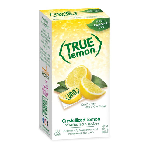 True Lemon 100ct (Pack of 1) - Water Enhancer - Bulk Dispenser