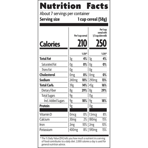 14 oz (Pack 6), Nature's Path Organic Optimum Power Blueberry Cinnamon Flax Cereal, of Non-GMO