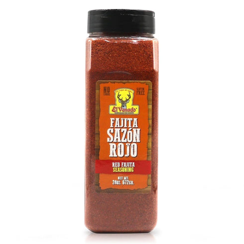 El Venado Fajita Sazon Rojo, 24oz | Bold and Flavorful Fajitas Seasoning Mix for Grilling and Sautéing