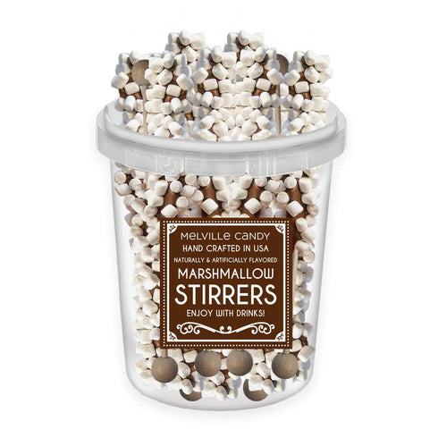Melville Candy Hot Chocolate Stirrers Gift Set - For Hot Cocoa, Coffee,