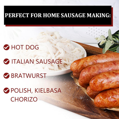 38-40mm 105 LBS,Great Natural Hog Casings for Sausage -Edible Casing for Home Sausage Making,Stuffs About for Hot Dog