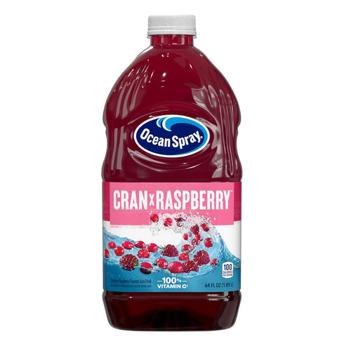 Ocean Spray Cran-Raspberry Cranberry Raspberry Juice Drink, 64 Fl Oz Bottle