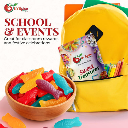 Gummy 5 Gummies Gummy NY Spice Shop Assorted Jelly Fish Candy - Pound Soft Chewy Ocean-Inspired in Fun Sea Creature