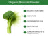 (1 1/4 30 KOYAH - Organic USA Broccoli Powder Scoop Equivalent to Cup Fresh): Scoops, Freeze-dried, Whole-Vegetable