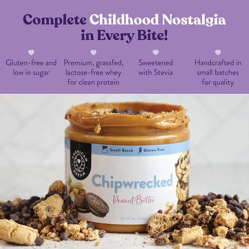 Chipwrecked Peanut Butter - Gluten-Free American Dream Nut Butter