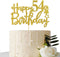 Gold Glitter Happy 54th Birthday Cake Topper, Cheers to 54 Years Party Supplies, 54th Birthday Decoration