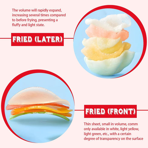 AFCIILAU Frozen Crispy Fried Shrimp Chips - Mini Shrimp Infused | Fries-Inspired Crunchy Snack | Party-Favorite & Quick