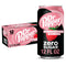 Dr Pepper Zero Strawberries and Cream Soda, 12 fl oz cans, 12