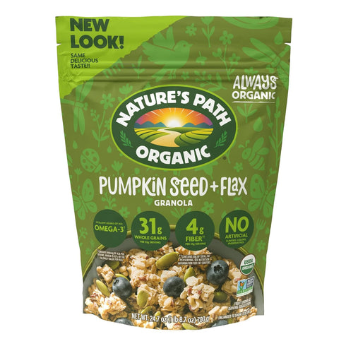 Nature's Path Organic Pumpkin Seed + Flax Granola, 24.7 oz (Pack of