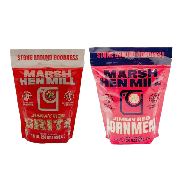 Generic Marsh Hen Mill Jimmy Red Grits & Cornmeal Bundle Stone Ground Heirloom