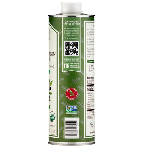 33.8 oz (1 La Tourangelle, Organic Extra Virgin Olive Oil, Cold-Pressed Early Harvest EVOO from Spain, Bright