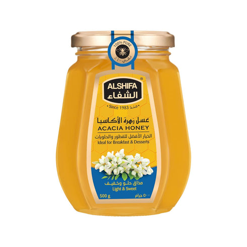ALSHIFA Acacia Honey 17.63oz (500g) | Pack of 1 | Unique &