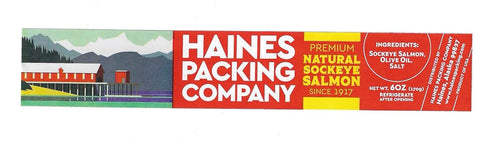 Haines Packing Company 15g 6oz (1 Pack) Canned Sockeye Salmon - Premium Natural Sockeye Salmon with Skin & Bones