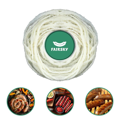 Edible Natural Sheep Sausage Casings, Grade A Pre-Tubed Sausage Casings for Home