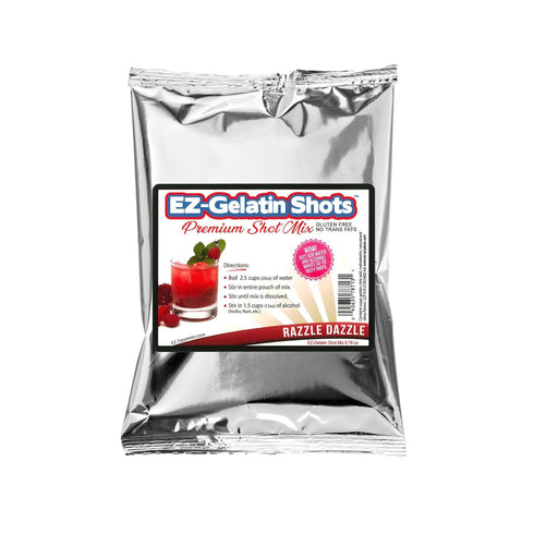 Razzle Dazzle Jello Shot Mix, 6.78 oz - Premium Gluten-Free, Easy to Make for Adult New Year Party Supplies