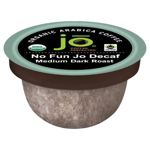 No Fun Jo Decaf: 36 Organic Compostable Pods for Keurig K-Cup Compatible