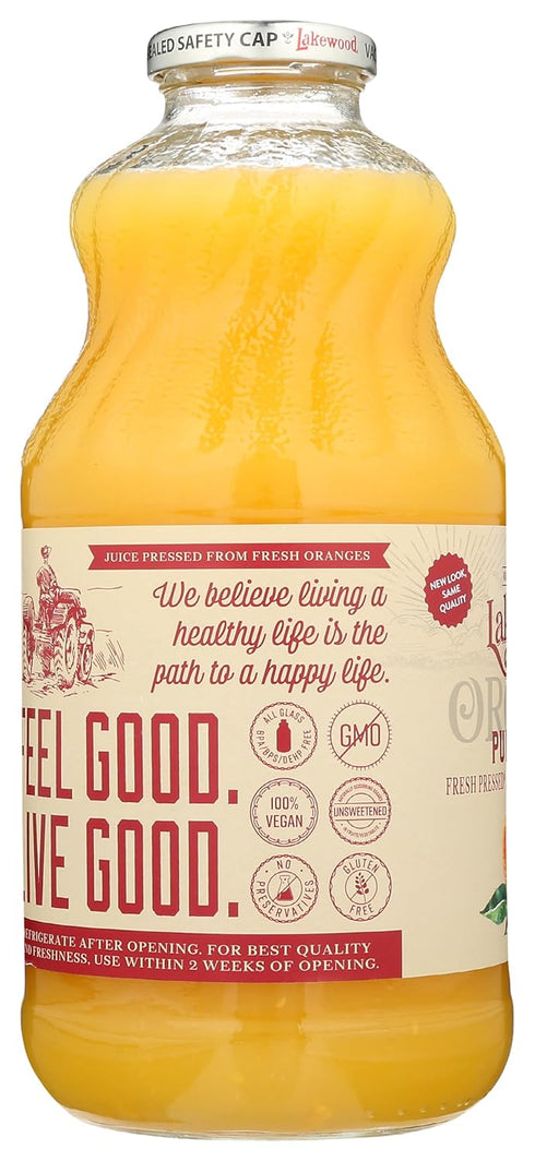 32 Lakewood Organic Pure Orange Juice, FZ