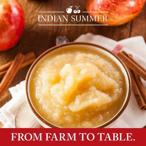 Summer 23 (Pack 6), Indian Chunky Peach Applesauce, Ounce of Made in USA