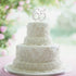 65 Years Birthday Cake Topper, Crystal Rhinestone 65th Wedding Anniversary or 65 Years Old Party Decoration Silver