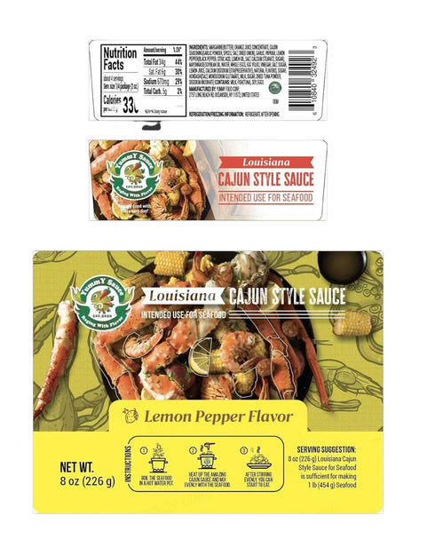 YummY Sauce - Cajun, Garlic, Lemon | 3 Flavor Bundled (Pack of 3 x 8oz)