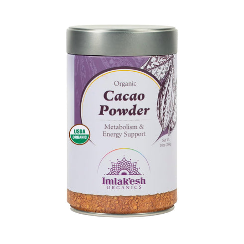 Imlakesh Organics Cacao Powder (10oz Metal Jar)