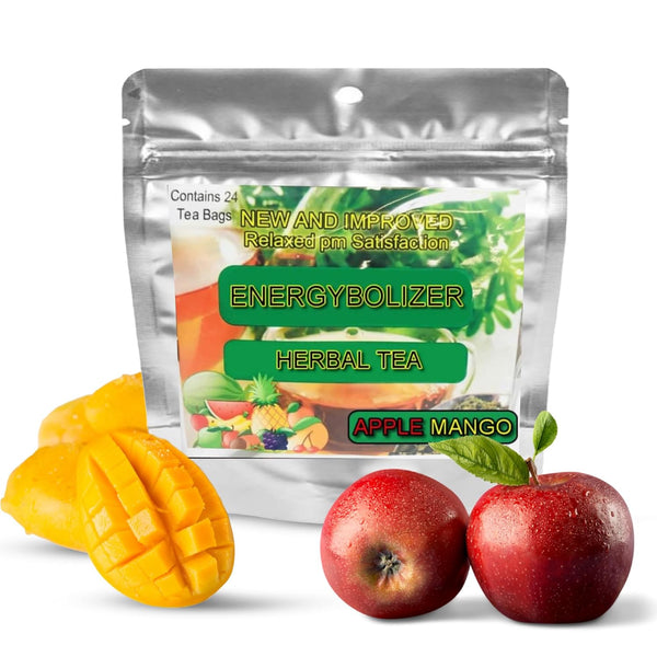 Energybolizer Perfect Weight Herbal Tea, 24 Bags (Apple Mango) Natural Herbal Tea