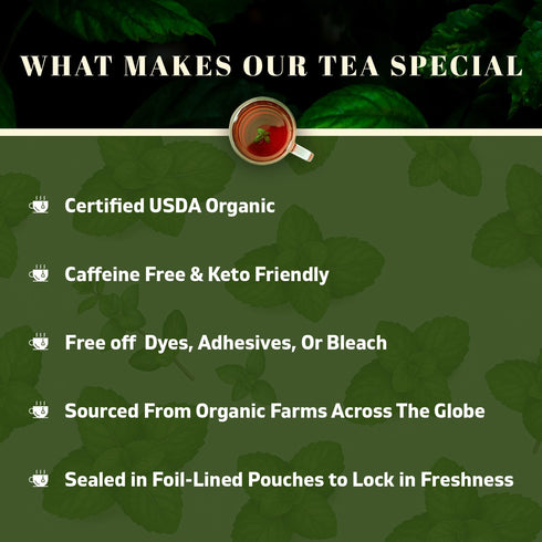 Oxify 16 oz (16 oz, Organic Peppermint Leaves Herbal Loose Tea- Peppermint)