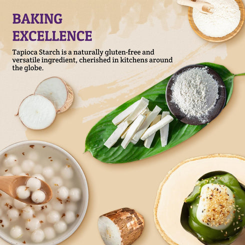52USA 14oz (Pack 1), (397g), Tapioca Starch, of Tapioca Flour Gluten Free, Kosher, Vegan, No Preservatives, All