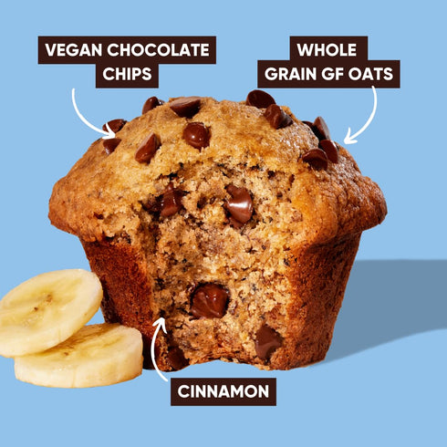 1pk GoNanas Chocolate Chip Oat Flour Banana Bread Mix, Suitable for Plant Based Vegan Diets, Gluten Free Dairy Free