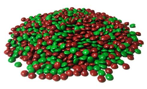 Baker's Choice 5 oz., Christmas Candy - Christmas Chocolate Candy - Red And Green Candy - Holiday Mix Chocolate Lentils