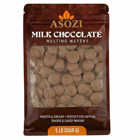 Milk Chocolate Melting Wafers - 5 pounds of Milk Chocolate Cocoa Lite,