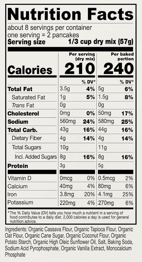 1 lb, Anthony's Organic Pancake Mix, Dairy Free, Gluten Free, Non GMO