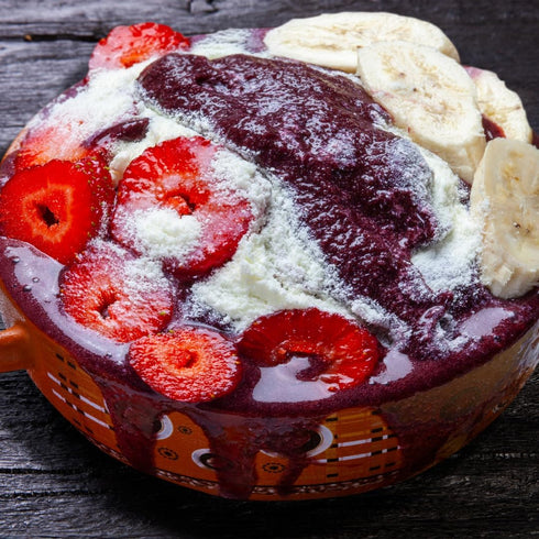 (16 GranAroma Strawberry Fruit Powder, Juicy, Zesty, Perfect for Smoothies, Baking, Desserts, and Beverages Ounce)