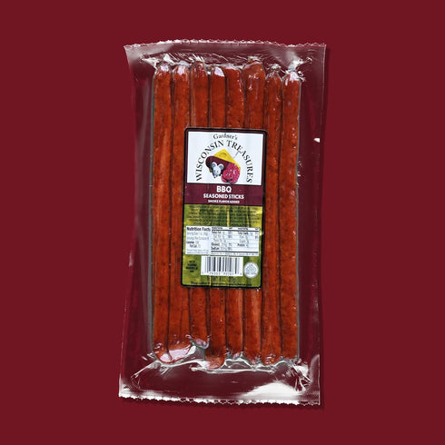 (1 Pack 8) Gardner's Wisconsin Cheese, Meat Sticks Ounce Sticks, of - Smoky BBQ Flavor, Low Carb Snack, Does Not